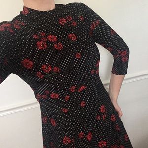 Forever 21 Retro Daisy Polka Dot Dress